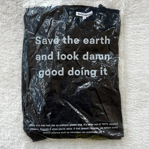 Reformation Butterfly Dress in Black - Picture 6 of 9